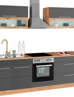 KOCHSTATION Küchenzeile KS-Wien, Breite 260 cm, wahlweise mit E-Geräten