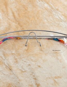 Balken Brille Vintage Randlos 80er Jahre Silber Design - Grevenbroich