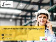 Leiter (m/w/d) International Regulatory Affairs - Boppard