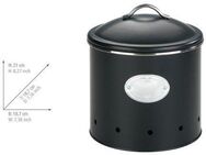 WENKO Vorratsdose Modell Nero, Metall, (1-tlg), luftdurchlässige Dose im Retro-Design, ideal für Zwiebeln & Kartoffeln
