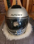 Integralhelm von Fletcher, Silber, Unfallfrei, Gr. 57/58, 1450 gr., gebraucht in 45257