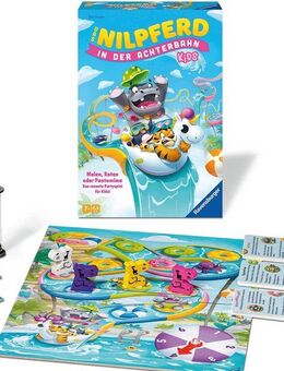 Ravensburger Spiel Das Nilpferd in der Achterbahn - Kids, Kinderspiel, Made in Europe
