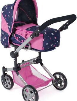 CHIC2000 Kombi-Puppenwagen Jara, Butterfly, rosa, zusammenklappbar