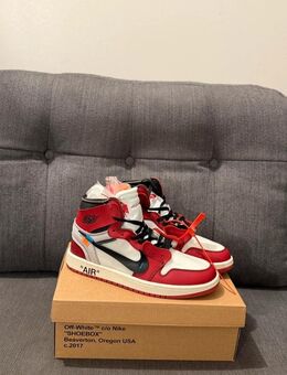 Air Jordan 1 Retro Hoch Off-White Größe 43 Rot - Selb