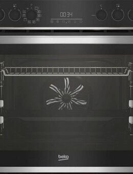 BEKO Induktions Herd-Set BBUM13340XMPEF, mit 2-fach-Teleskopauszug, Pyrolyse-Selbstreinigung