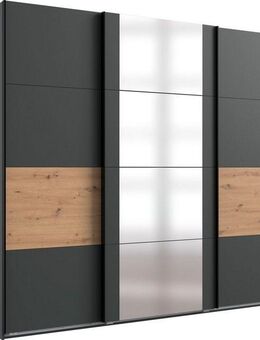 Wimex Schwebetürenschrank Barmbek Schlafzimmerschrank BESTSELLER Garderobenschrank Kleiderschrank mit 2 Stoffboxen und 2 zusätzlichen Böden, Spiegeltür