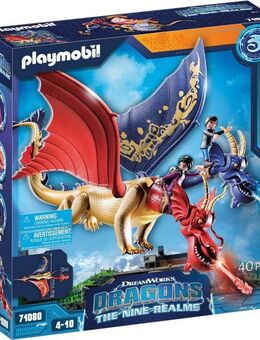 Playmobil® Dragons: The Nine Realms - Wu & Wei mit Jun (71080) Konstruktions-Spielset, (40 St), Made in Germany