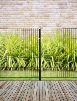 GARDEN 'N' MORE Doppelstabmattenzaun Standard, (11-St), 5 Elemente für 10 m, LxH: 200 x 103 cm, mit 6 Pfosten