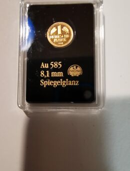 Goldmünze "1 Deutsche Mark" 585er Gold 0,28 Gramm - Neufahrn (Freising)