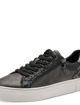 Tamaris Plateausneaker, Freizeitschuh, Halbschuh, Schnürer mit Besätzen und Glitzerdetails