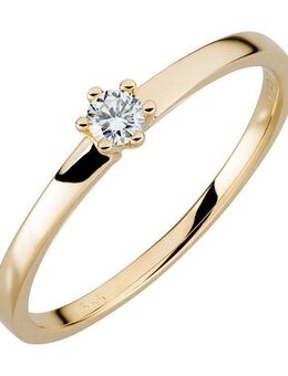 Orolino Fingerring Gold 585 mit natürlichem Brillant 0,10ct.
