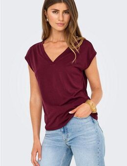 ONLY V-Shirt ONLFREE S/S MODAL V-NEC TOP BOX JRS NOOS