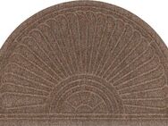 wash+dry by Kleen-Tex Fußmatte DUNE Halfmoon taupe, rechteckig, Höhe: 8 mm, Schmutzfangmatte, rutschhemmend, In- und Outdoor geeignet, waschbar