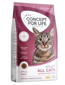 Concept for Life All Cats - Adult Katzenfutter - NEU: Sparpaket: 2 x 10 kg