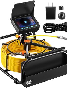 Handwerk Profi 50 m Kabel Endoskopkamera Handy Endoskop HD Rohrkamera Inspektionskamera IP68 wasserdicht 8500 mAh 4,3 Zoll Bildschrim - Wuppertal
