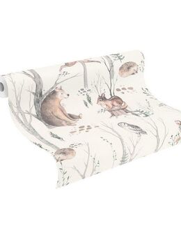 Rasch Kindertapete, glatt, uni, (1 St)