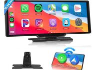 PODOFO 10,26" IPS-Touchscreen Digitaler Medienempfänger Wireless Carplay/Auto Navigationsgerät (weltweit, Bluetooth/Airplay/Spiegelverbindung/SD/TF)
