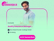 Quality Assurance Manager (m/f/d) - Reutlingen