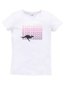 KangaROOS T-Shirt Kurzarm, taillierter Schnitt, mit Glitzerdruck