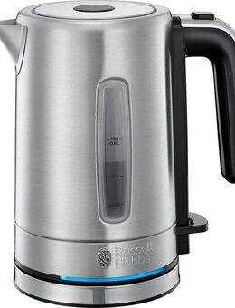 RUSSELL HOBBS Wasserkocher Compact Home Mini 24190-70, 0,8 l, 2200 W, klein, 2200W, LED Beleuchtung, Kalkfilter, Reisewasserkocher