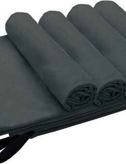 my home Reisehandtuch Xavi, 4 x 40x60cm ideal als Sporthandtuch, Reisehandtuch, Microfaser (Set, 4-St), als Serie und Set, sehr leicht, kompakt, schnelltrocknend, Mikrofaser