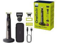 Philips Elektrorasierer OneBlade Pro 360 Face & Body QP6652/30, Aufsätze: 3, 360 Grad Klinge, 20 Längeneinstellungen, inkl. Ladestation & Reiseetui