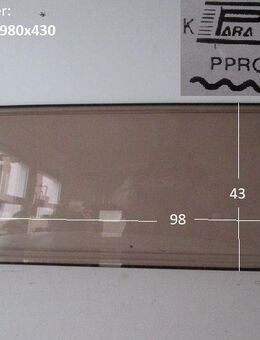 Wohnwagenfenster Parapress K5 D635 PPRG-RX ca 98 x 43, Fendt / Tabbert, braun, neue Ware mit Lagerspuren - Schotten Zentrum