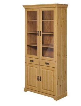Home affaire Vitrine Rügen zertifiziertes Massivholz, Höhe 192 cm, im Landhausstil