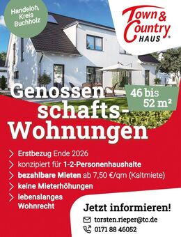 Erstbezug ca. 350 - 390 Euro Miete in Handeloh / Neugründung einer Wohnungsgenossenschaft - Handeloh