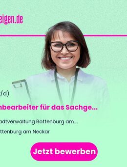 Sachbearbeiter (m/w/d) für das Sachgebiet Ausländerwesen (Teilzeit 65%) - Rottenburg (Neckar)