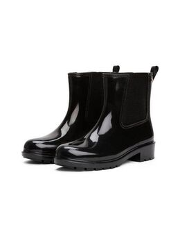 Tommy Hilfiger FLAG HARDWARE RAINBOOT Chelseaboots, Blockabsatz, Schlupfboots, Gummistiefel mit Logo-Emblem