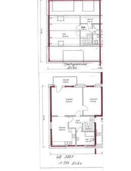 Schöne große Maisonette-Wohnung in ruhiger Lage mit Balkon - Callenberg