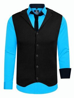 Rusty Neal Langarmhemd bestehend aus Hemd, Weste und Krawatte