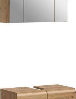 INOSIGN Badmöbel-Set FLORENZ, TOPSELLER!, 2-teilige Badkombination, hochwertige MDF-Front, (Set, 2-St., bestehend aus: 1 Waschbeckenunterschrank, 1 Spiegelschrank), Bad-Kombination, Bad-Möbel, Badezimmer, Kombination, Kombi