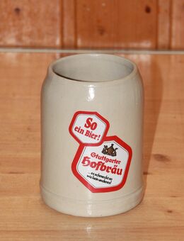 Stuttgarter Hofbräu Bierkrug Keramik Steinzeug Steingut 0,5 l neuwertig - Borken