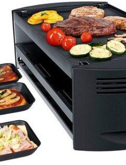 Steba Raclette RC 6 BAKE & GRILL, 6 Raclettepfännchen, 1500 W