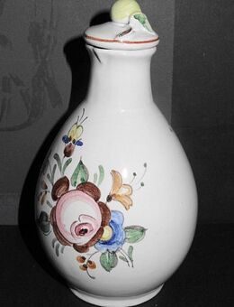 Keramik-Kanne, Krug, Hermann Vollmer KARLSRUHER MAJOLIKA Knielingen - Königsbach-Stein