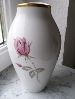 KPM Krister Porzellan Vase 23 cm Rose Gold Blumenvase Deko Vintage Retro 15, - Flensburg