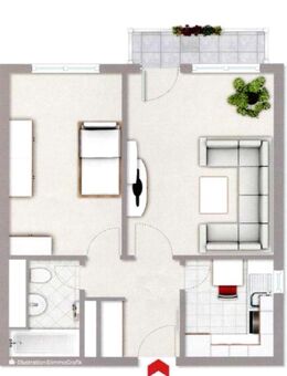 gepflegte vermietete 2 Zimmer ETW mit Tiefgaragenstellplatz als Kapitalanlage - Berlin