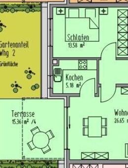 neuwertige, gepflegte Stadtwohnung mit Terrasse und Gartenanteil - Neumarkt (Oberpfalz)