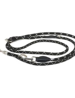 JULIUS-K9 IDC® Verstellbare Tau-Leine - 220 cm lang, Ø 12 mm, schwarz