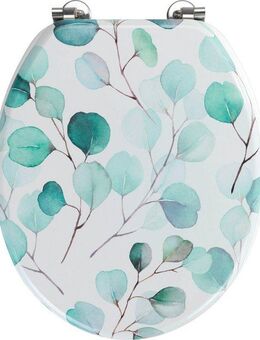 WENKO WC-Sitz Pioppo, aus MDF, FSC® zertifiziert, mit Edelstahlbefestigung