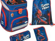 Scooli Schulranzen EasyFit, Spider Man (Set, 5-tlg)