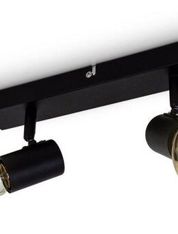 B.K.Licht LED Deckenspots, ohne Leuchtmittel, Deckenleuchte, Retro, Deckenlampe, Industriedesign, schwarz-matt
