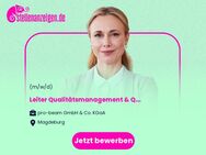 Leiter Qualitätsmanagement & Qualitätssicherung (m/w/d) - Magdeburg