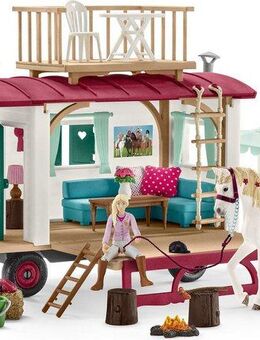 Schleich® Spielwelt HORSE CLUB, Wohnwagen für geheime Club-Treffen (42593)