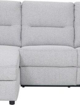 Home affaire Ecksofa VENOIR, L-Form, 250 cm, manuelle u. elektrische Funktion (m. USB A/C), Stauraum unter der Recamiere, 2. Staufach, Federkern