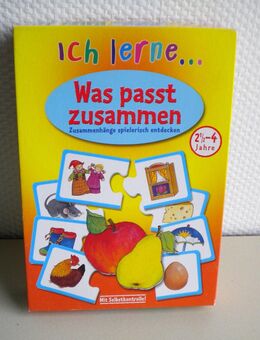 Bookmark-Spiel-Ich lerne...Was passt zusammen,ab 2,5 Jahre,1-4 Spieler - Linnich