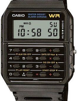 CASIO VINTAGE Chronograph CA-53W-1ER, Quarzuhr, Armbanduhr, Damen, Herren, retro, Taschenrechner, digital