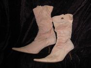 NEUw * Samtweich * Velours * Echt Leder * Stiefel * Stiefeletten "Buffalo" Gr. 38/ 5 * rosequarz- rosè * - Riedlingen